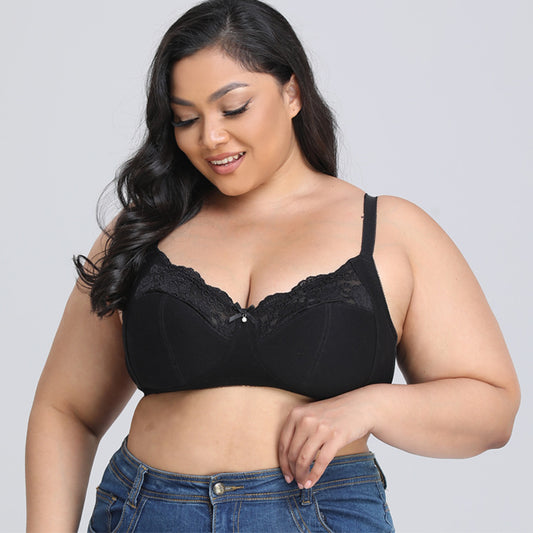 Freedombeauty | UK Size Outer Size plus Size Bra Ultra-Thin Lace Black Sexy Underwear Bra 38-50fgh