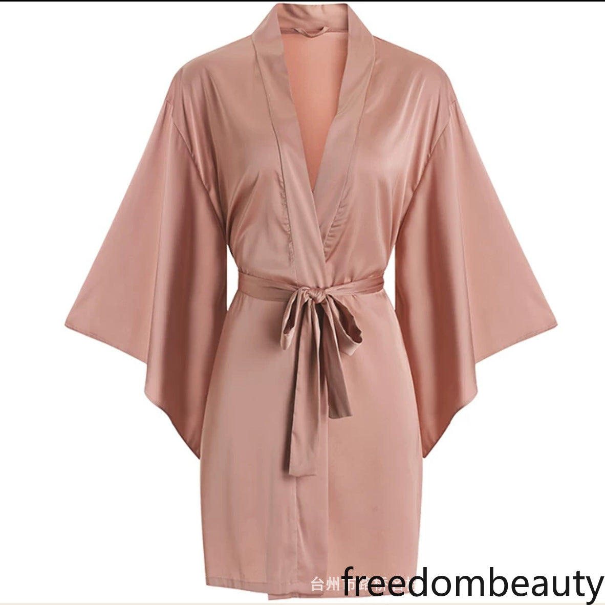 Freedombeauty | 7050 nightgown, basic bridal nightgown, large cuffs