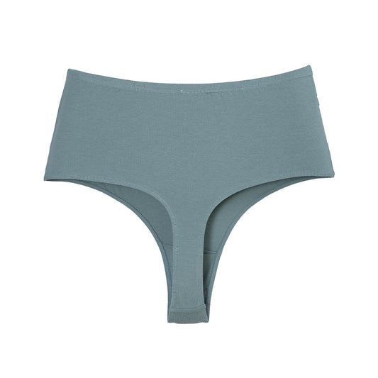 Freedombeauty | Women's Cotton Underwear plus Size High Waist Invisible G-string Breathable High Elastic High Slit Non-Khaki Crotch Briefs in Stock
