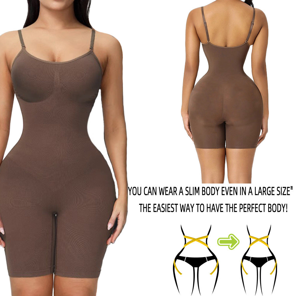 freedombeauty|European and American Shaping Bodysuit Skims Shapewear Push-Up Women's Tummy Control Pants Plus Size Open Crotch Boxer Briefs