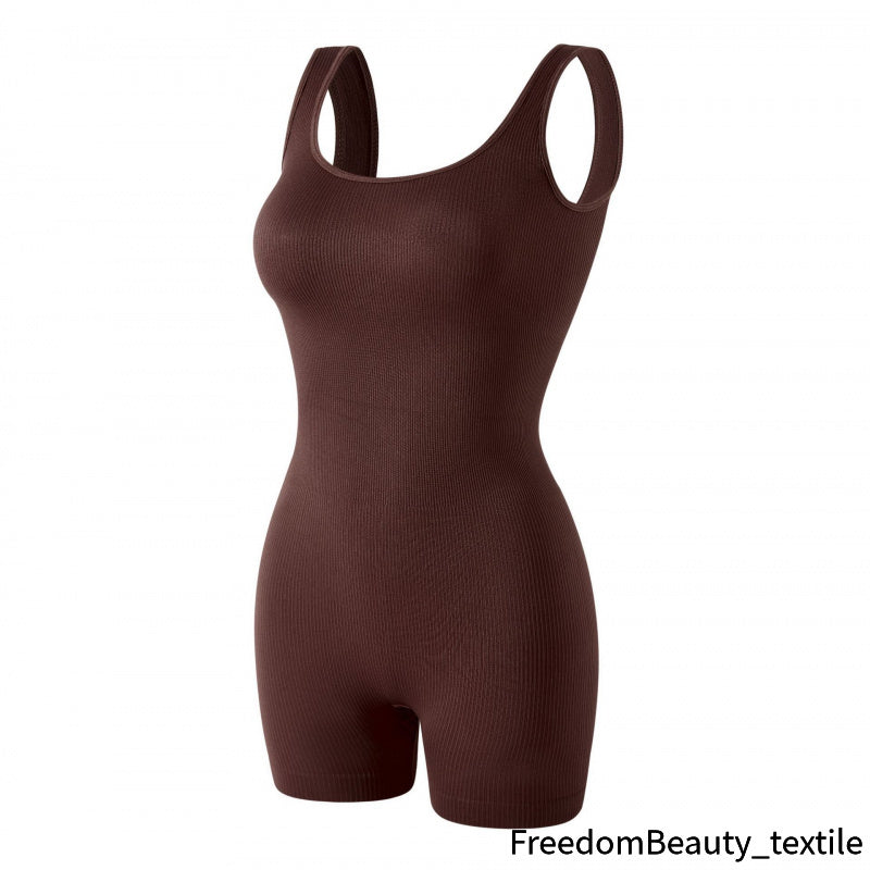 freedombeauty|Trendy European and American Shapewear Plus Size Abdomen Control Strong Sports Bra Waist Shaping Hip Lift Postpartum Recovery Tight Slimming Bodysuit