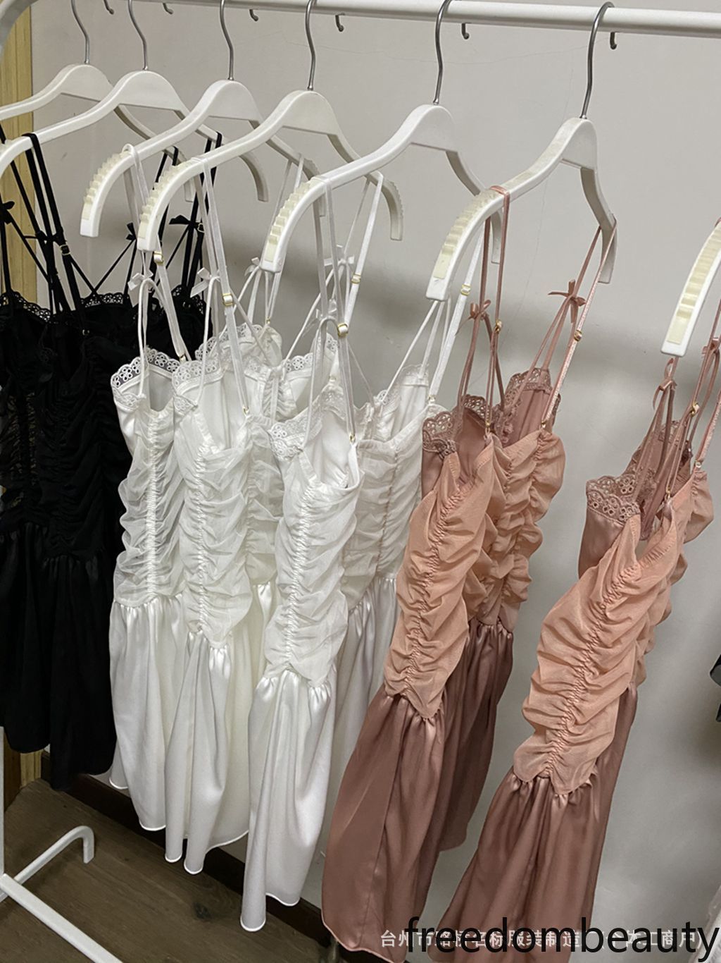Freedombeauty | 7067 mesh satin sex nightdress pajamas