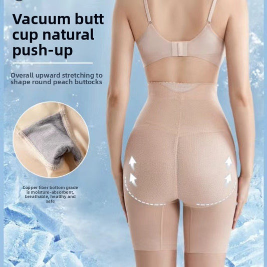 FREEDOMBEAUTY | High waist hip lift belly panties women's small belly breathable waist thin hip width postpartum shaping body sculpting pants